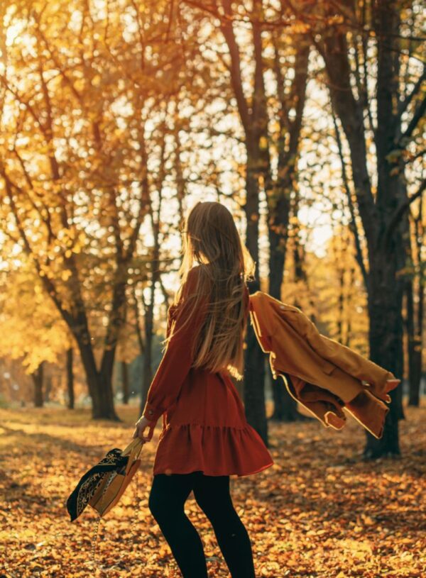 Girl in forest